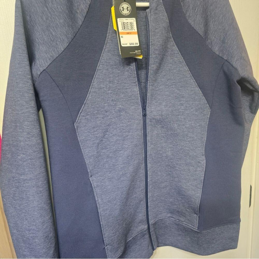 Under Armour NWT Women's Size SMALL ColdGear Water REPELLENT Blue Jacket